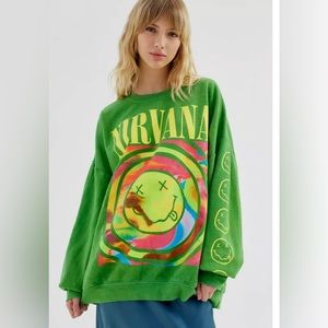 Urban outfitters nirvana hoodie RARE COLOR‼️
